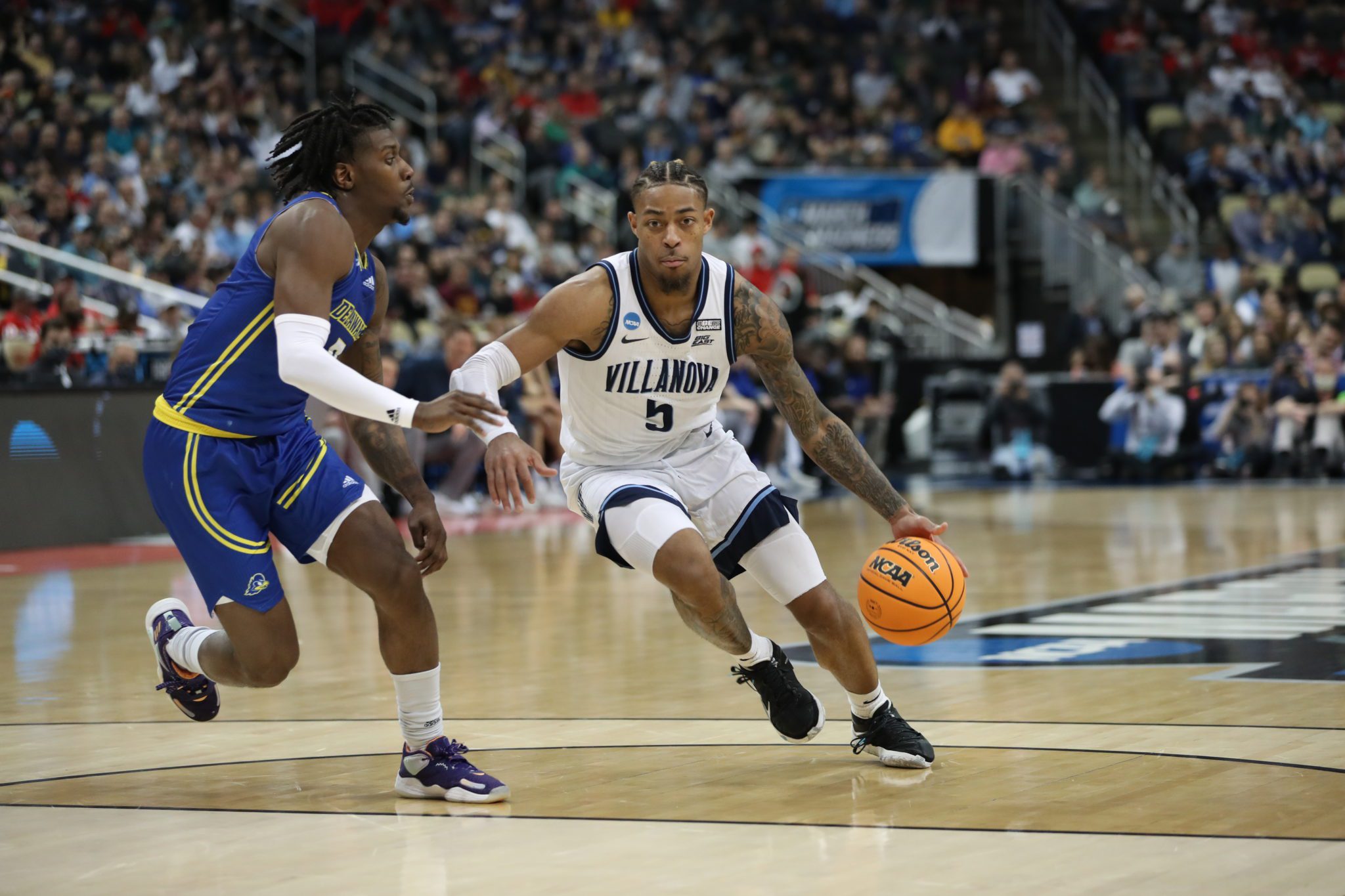Villanova Wildcats guard Justin Moore (5) March 18, 2022 David Hague/PSN