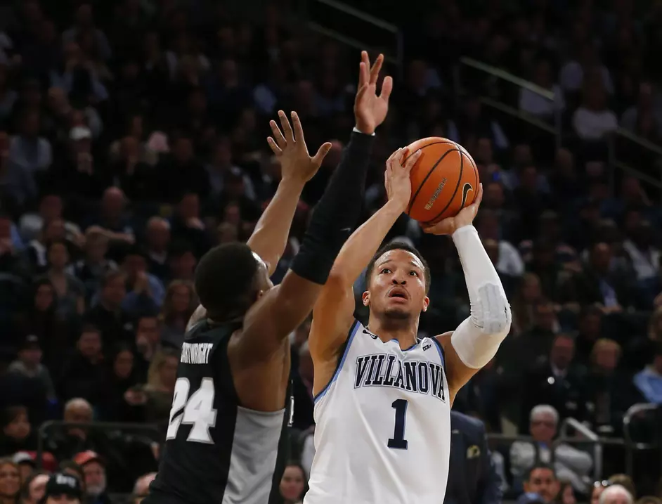 Villanova alumnus Jalen Brunson. Image courtesy of Villanova athletics.