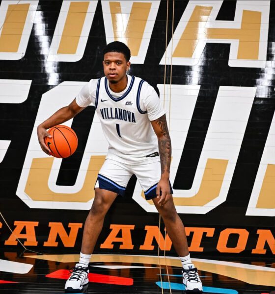 Villanova commit Zion Stanford poses for a picture during his recruiting visit with the Wildcats. Photo courtesy of Zion Stanford's Instagram account.