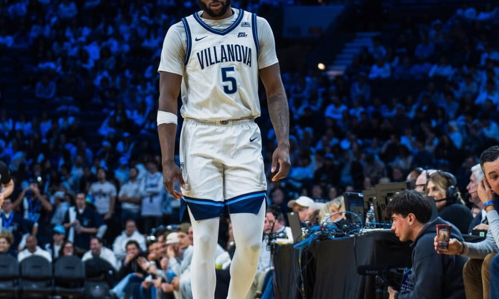 Villanova Men's Basketball product Wooga Poplar. Image courtesy of Wooga Poplar's Instagram account.