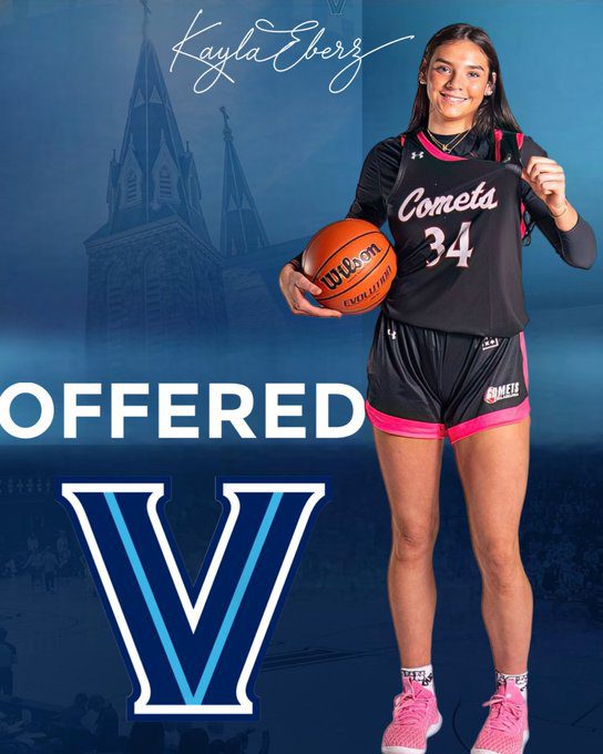 Villanova Women's Basketball target Alexis Eberz. Image courtesy of Alexis Eberz's Twitter account.