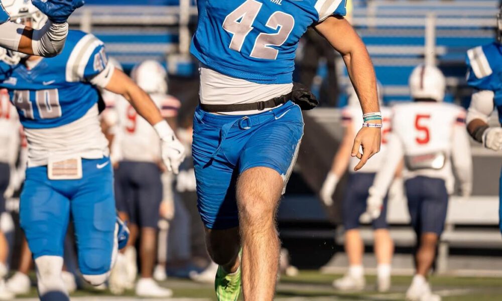 Villanova Football transfer kicker Jack Barnum. Image courtesy of Jack Barnum’s Instagram account
