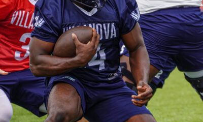 Villanova football sophomore running back David Avit. Image courtesy of Nova Football Recruiting's Instagram