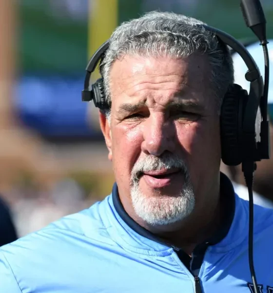 Villanova Football head coach Mark Ferrante. Image courtesy of Villanova Athletics.