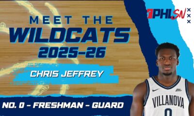 Villanova Men's Basketball freshman guard Chris Jeffrey. Graphic by Griffin Floyd/Philadelphia Sports Now