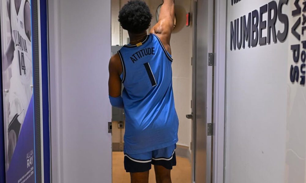 Villanova Men's Basketball guard Malachi Palmer. Image courtesy of Malachi Palmer's Instagram account