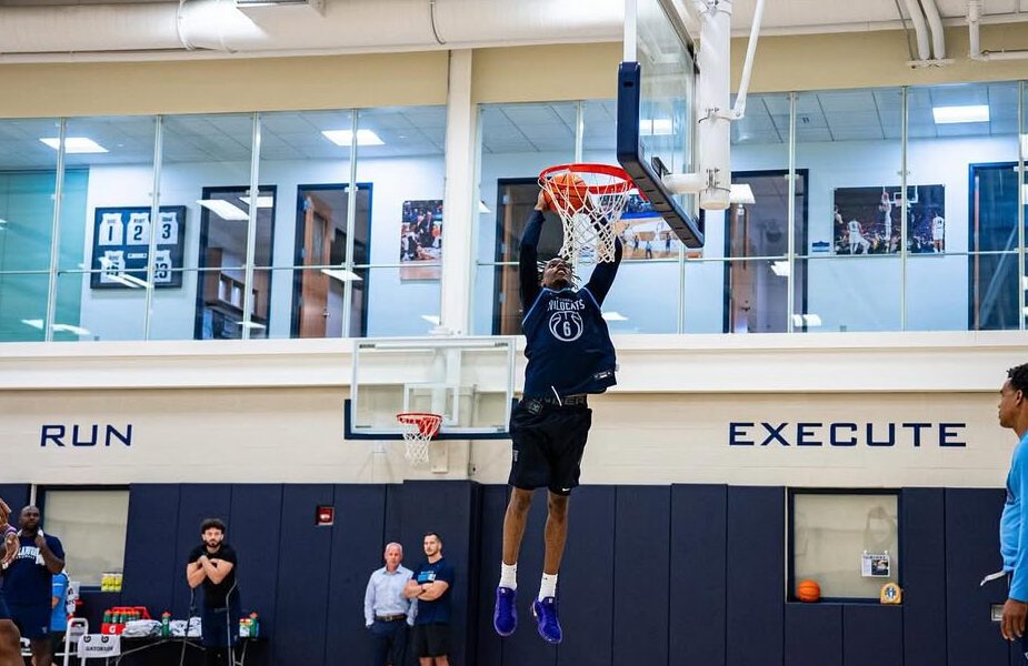 Villanova Men's Basketball forward Tafara Gapare. Image courtesy of Villanova MBB