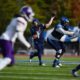 Villanova quarterback Pat McQuaide throws a pass against UAlbany. Image courtesy of Villanova Football's Instagram account.