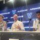 Left to right: Villanova forward Matt Hodge, head coach Kevin Willard and guard Acaden Lewis speak with the media after their home win over Duquesne on Saturday, Nov. 15. Griffin Floyd/Philadelphia Sports Now