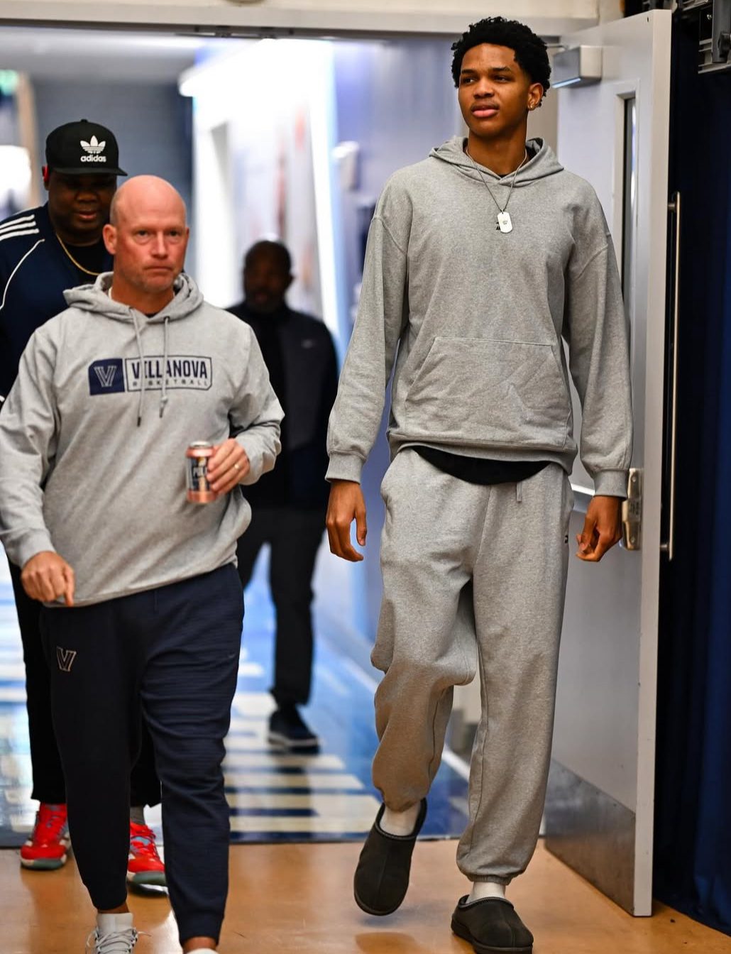 Villanova head coach Kevin Willard and recruiting target Favour Ibe. Image courtesy of Favour Ibe's Instagram account.