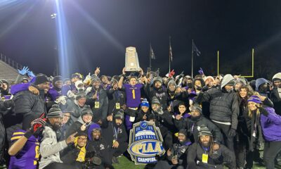 Roman Catholic celebrates after winning the PIAA 5A state championship, their first in program history. Griffin Floyd/Philadelphia Sports Now.