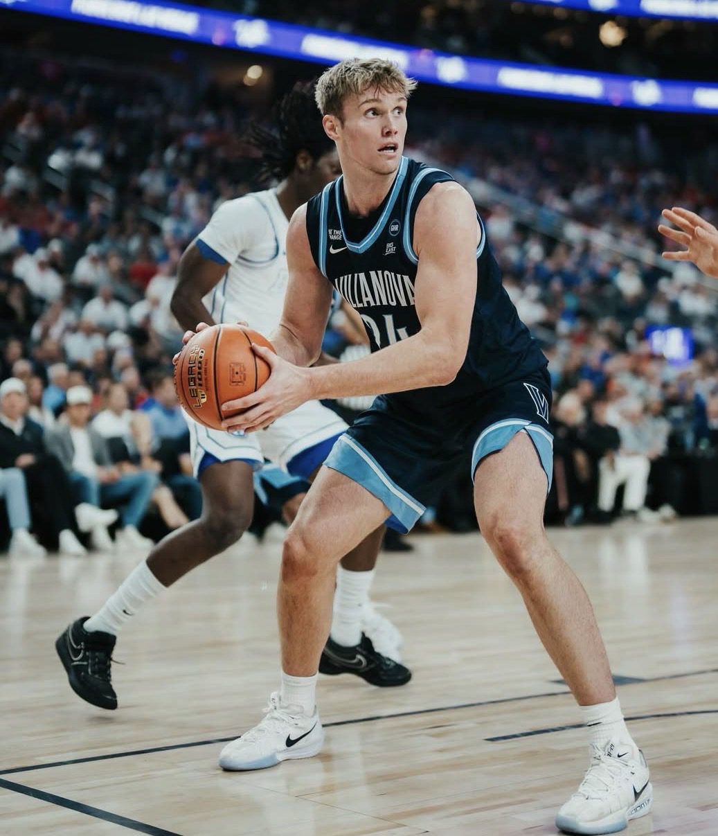 Villanova forward Duke Brennan. Image courtesy of Duke Brennan's Instagram account.