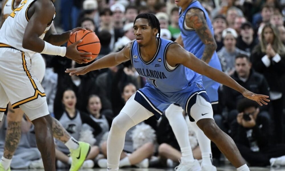 Villanova Men's Basketball bench guard Malachi Palmer. Image courtesy of Villanova MBB's Instagram account