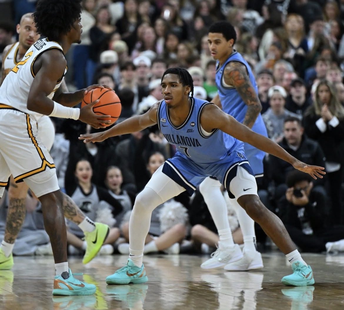 Villanova Men's Basketball bench guard Malachi Palmer. Image courtesy of Villanova MBB's Instagram account