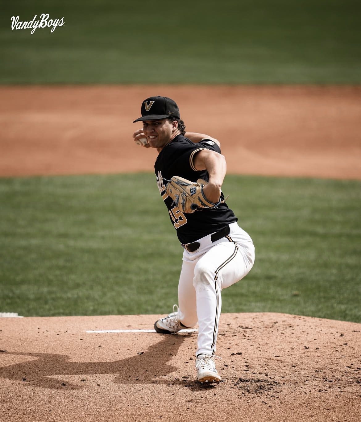 Philadelphia Phillies' right-handed pitching prospect Cody Bowker during his time at Vanderbilt. Image courtesy of vandyboys' Instagram account.