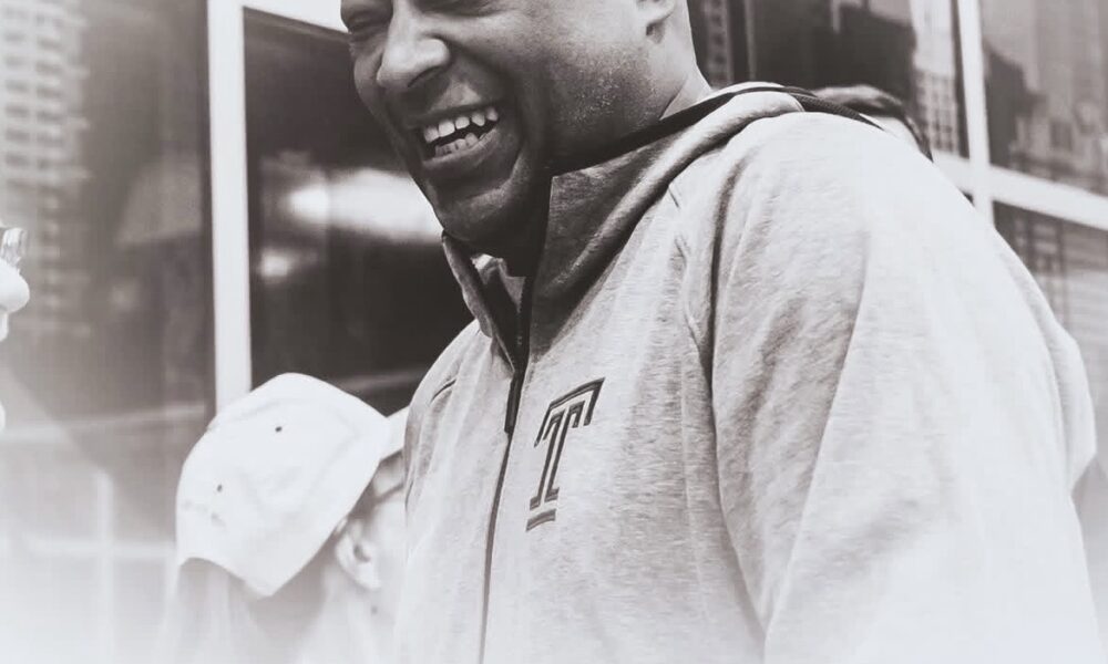 Temple Men's Basketball announces the passing of assistant coach Bill Courtney. Image courtesy of tumbbhoops' Instagram account.