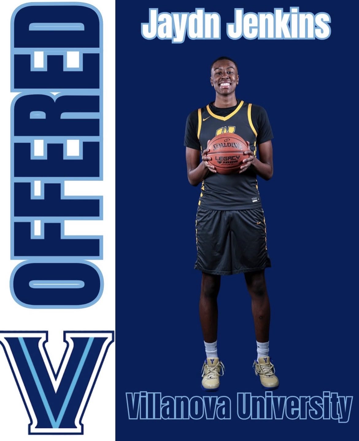 Villanova 2027 4-star target Jaydn Jenkins. Image courtesy of woodboysbasketball's Instagram