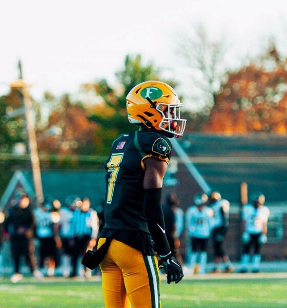 Villanova Football commit and Bonner Prendergast product Josiah Adams. Image courtesy of Josiah Adams' Twitter (X) account.
