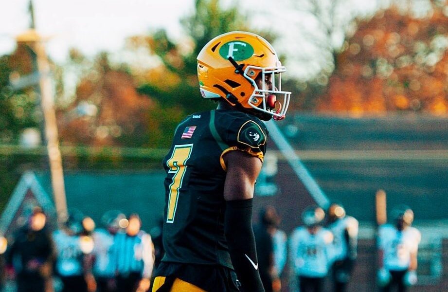 Villanova Football commit and Bonner Prendergast product Josiah Adams. Image courtesy of Josiah Adams' Twitter (X) account.