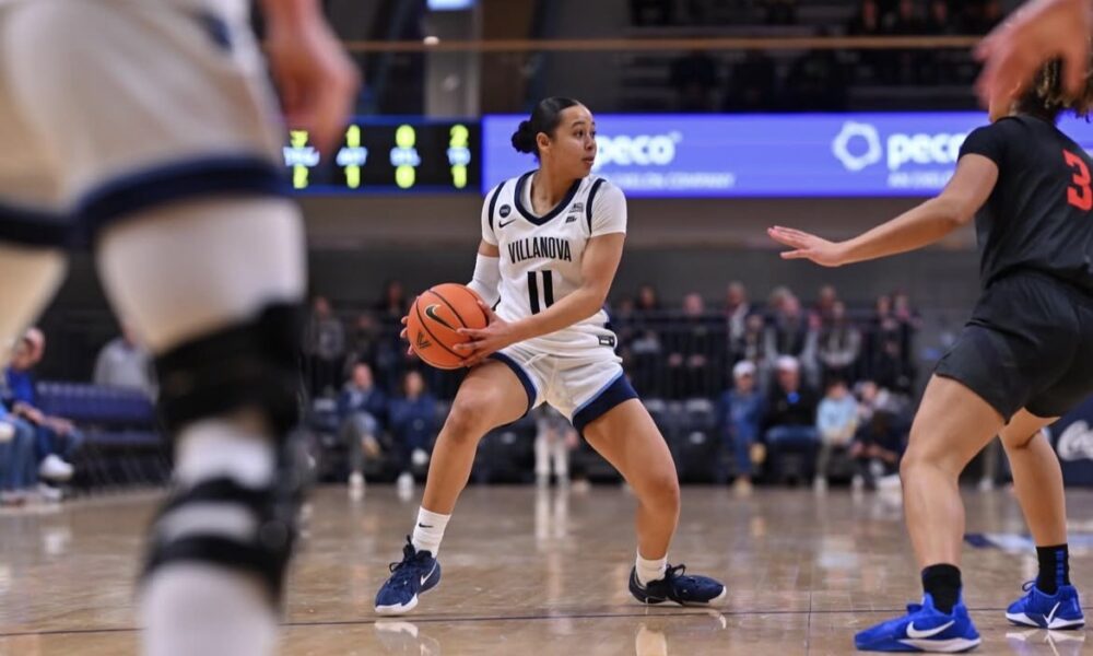 Villanova Women's Basketball guard Jasmine Bascoe. Image courtesy of Nova WBB's Instagram account.