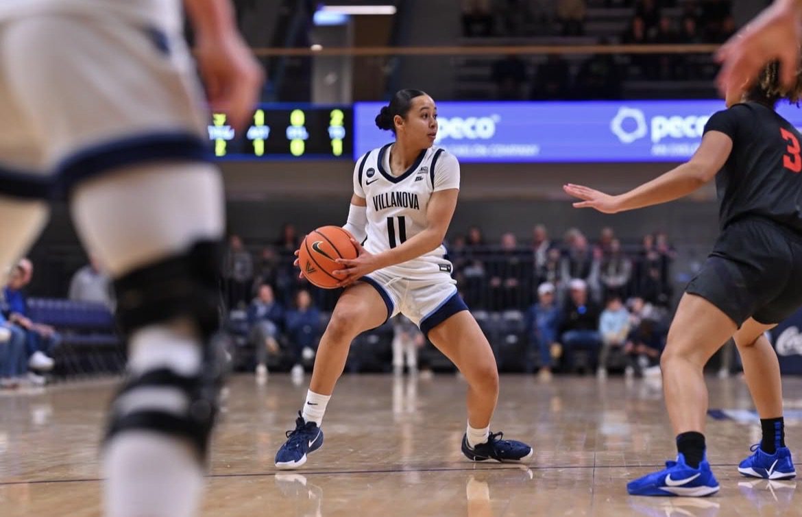 Villanova Women's Basketball guard Jasmine Bascoe. Image courtesy of Nova WBB's Instagram account.
