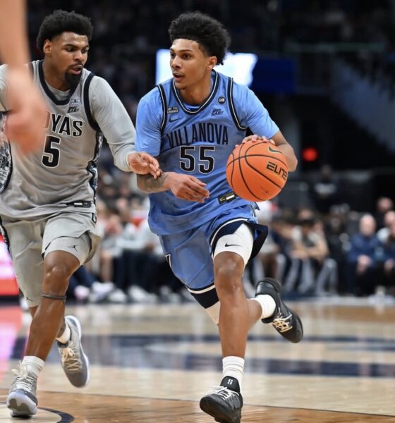 Villanova Men's Basketball point guard Acaden Lewis. Image courtesy of novambb's Instagram account.