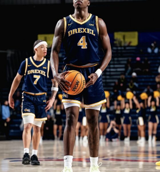Drexel Men's Basketball junior Shane Blakeney. Image courtesy of Drexel MBB's Instagram account.