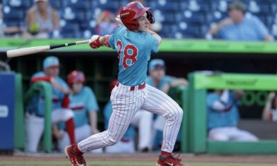 Phillies shortstop prospect and 2025 draft pick Matt Ferrara. Image courtesy of Clearwater Threshers’ Instagram account.