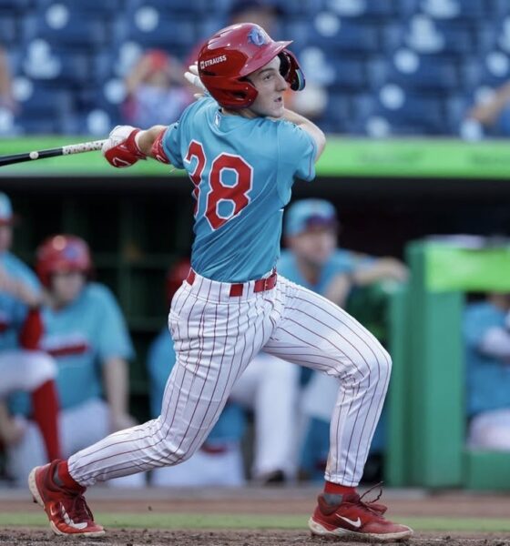Phillies shortstop prospect and 2025 draft pick Matt Ferrara. Image courtesy of Clearwater Threshers’ Instagram account.