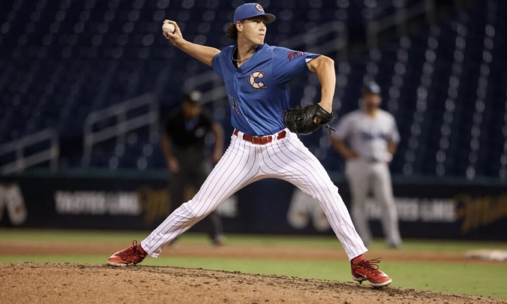2025 Phillies draft pick and right-handed pitching prospect Gabe Craig. Image courtesy of Clearwater Threshers’ Instagram account.