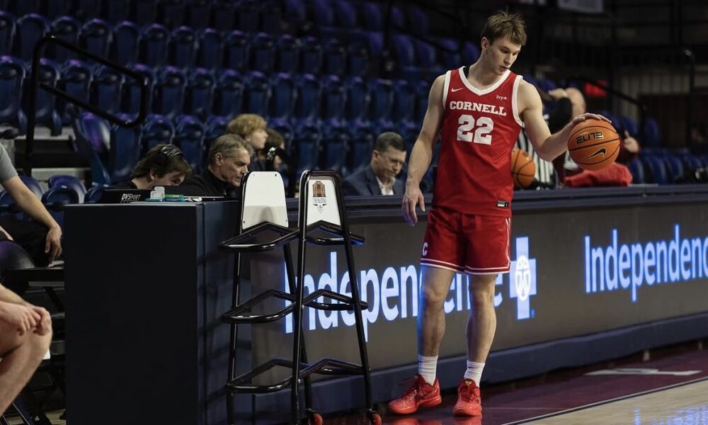 Villanova transfer target Jake Fiegen, formerly of Cornell. Image courtesy of Jake Fiegen's Instagram account