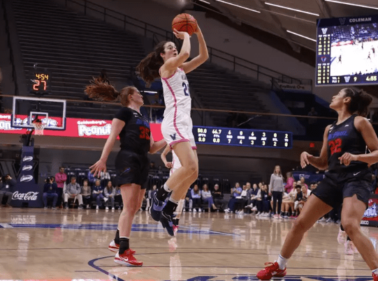 Villanova Women's Basketball alumna Maddy Siegrist. Image courtesy of Villanova Athletics.