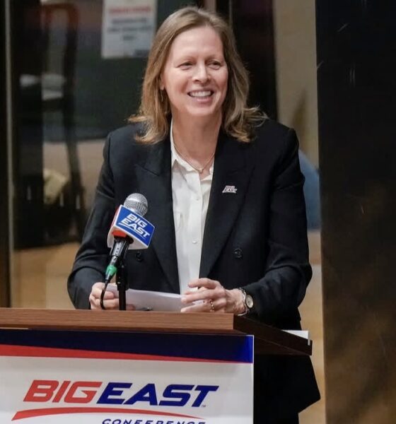 Retiring Big East commissioner Val Ackerman. Image courtesy of the Big East's Instagram account.