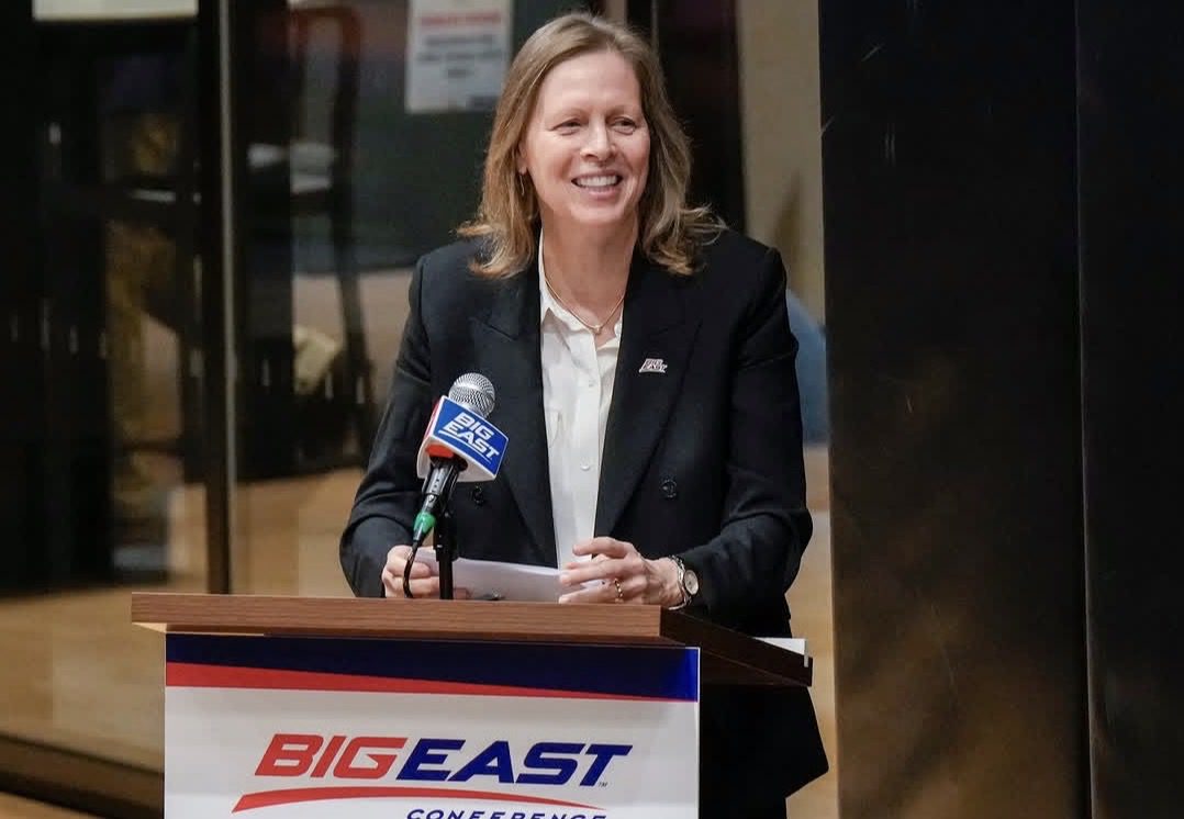 Retiring Big East commissioner Val Ackerman. Image courtesy of the Big East's Instagram account.