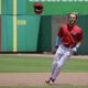 Phillies undrafted free agent Tyler Pettorini celebrates after a walk-off single for the Clearwater Threshers. Image courtesy of threshersbaseball's Instagram account