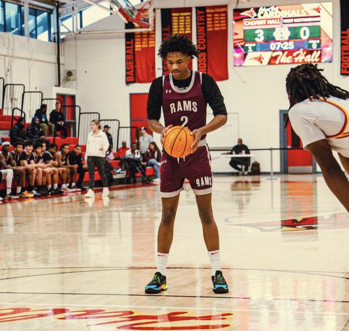 2028 combo guard and Villanova Men's Basketball recruiting target Mazari Browne. Image courtesy of Mazari Browne's Instagram account