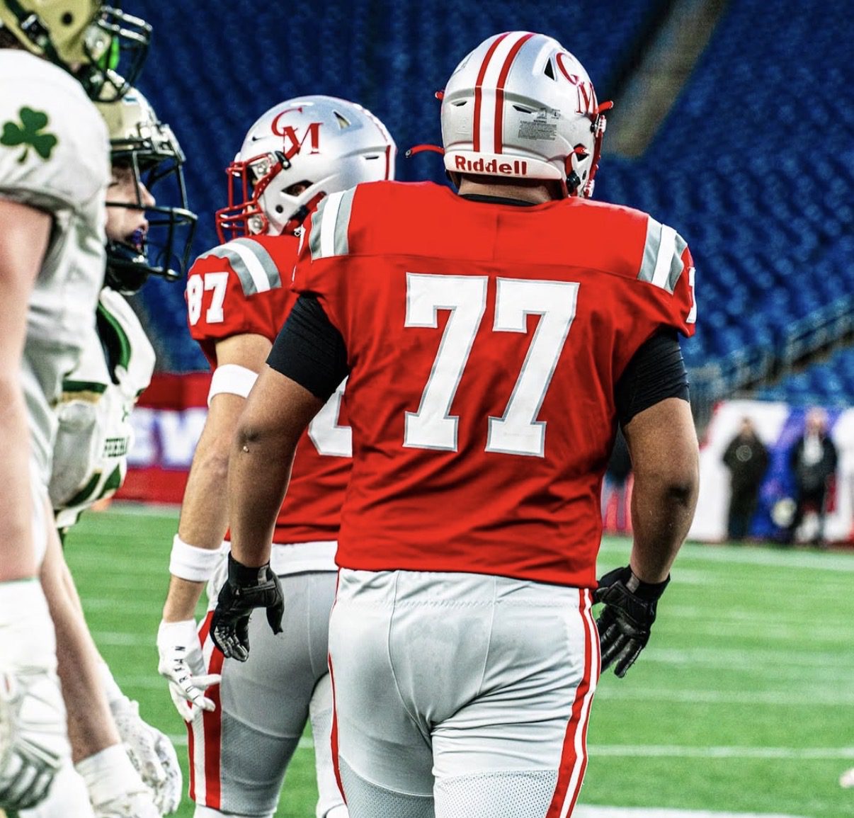 Villanova Football offensive line commit Logan Hernandez. Image courtesy of Logan Hernandez's Instagram account.
