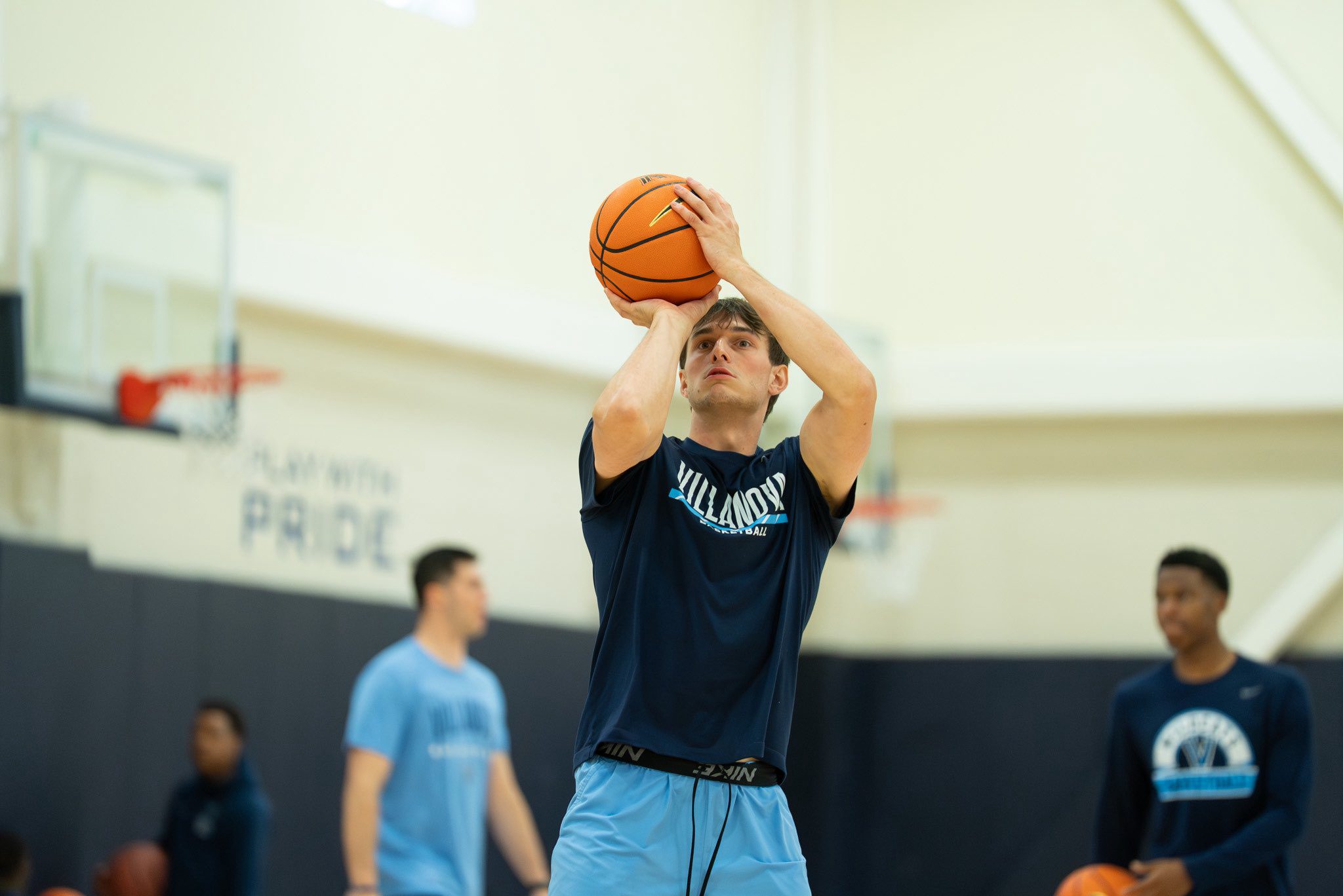 Villanova Men's Basketball transfer forward Brady Muller. Image courtesy of Villanova Men's Basketball's Twitter (X) account.