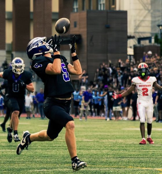 Villanova Football commit Lincoln Shelton hauls in a pass. Image courtesy of Lincoln Shelton's Instagram account.