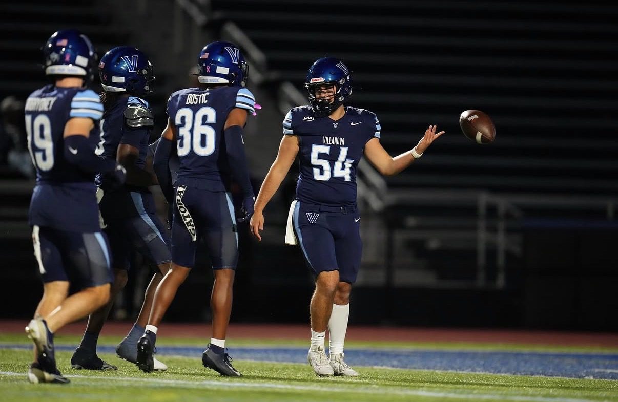 Villanova long snapper Thomas Colello (54). Image courtesy of Thomas Colello’s Instagram account.