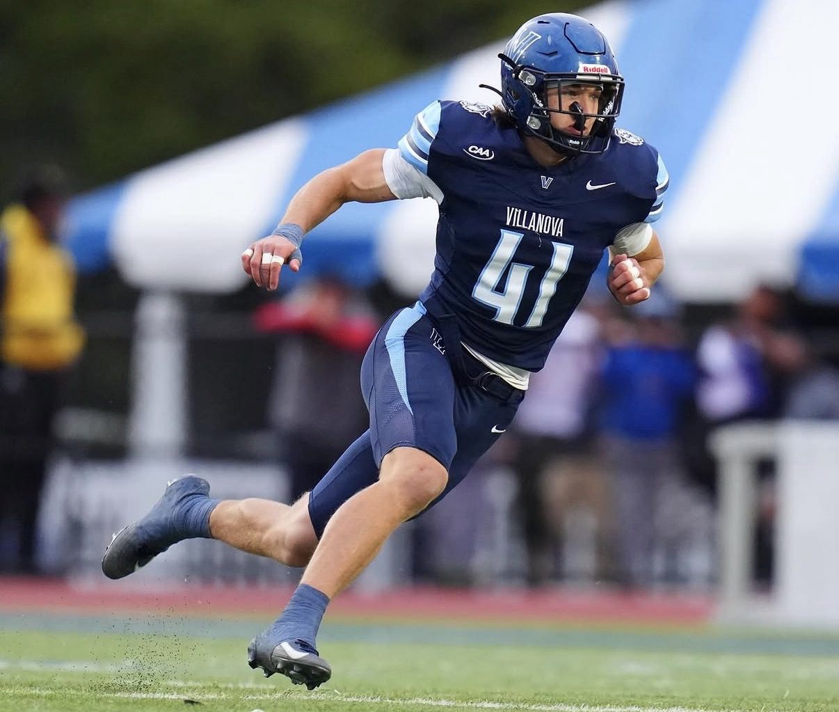 Villanova Football safety and special teamer Garrett Rogan. Image courtesy of Garrett Rogan's Instagram account