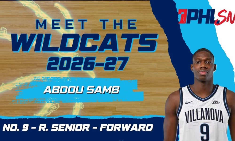 Villanova redshirt senior forward Abdou Samb. Graphic by Griffin Floyd/Philadelphia Sports Now
