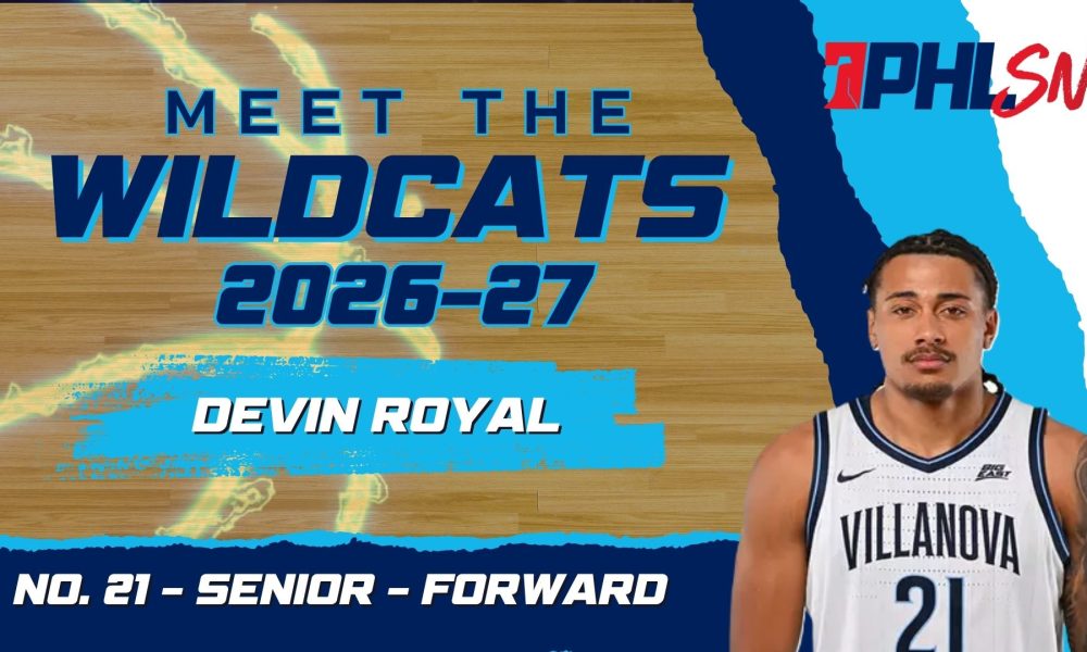 Villanova senior forward Devin Royal. Graphic by Griffin Floyd/Philadelphia Sports Now