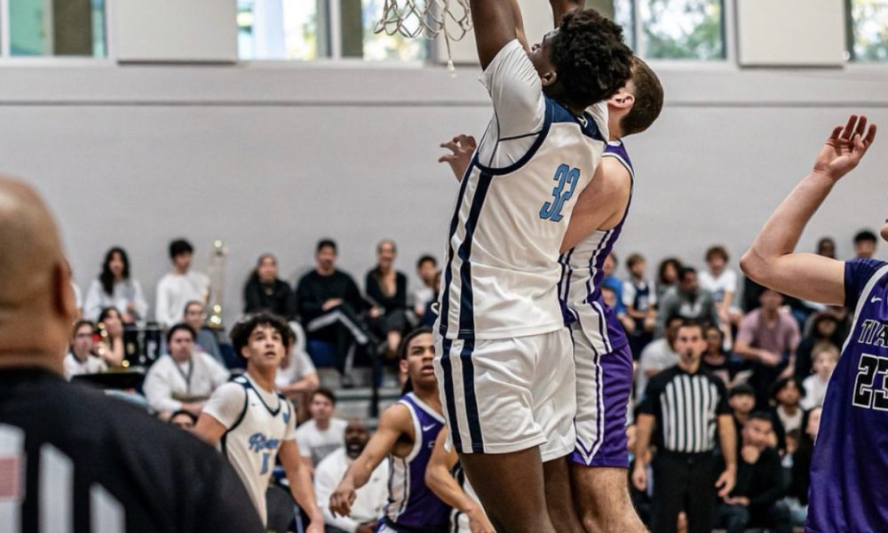 Villanova recruiting target Miles Lowe goes up for a dunk. Image courtesy of Miles Lowe's Instagram account