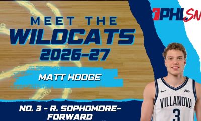Villanova sophomore forward Matt Hodge. Graphic by Griffin Floyd/Philadelphia Sports Now